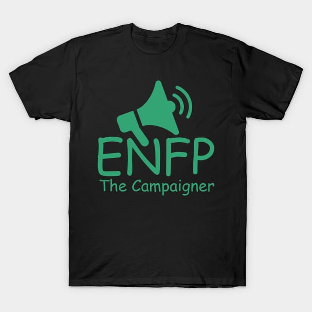 ENFP The Campaigner MBTI types 8C Myers Briggs personality gift with icon T-Shirt by FOGSJ